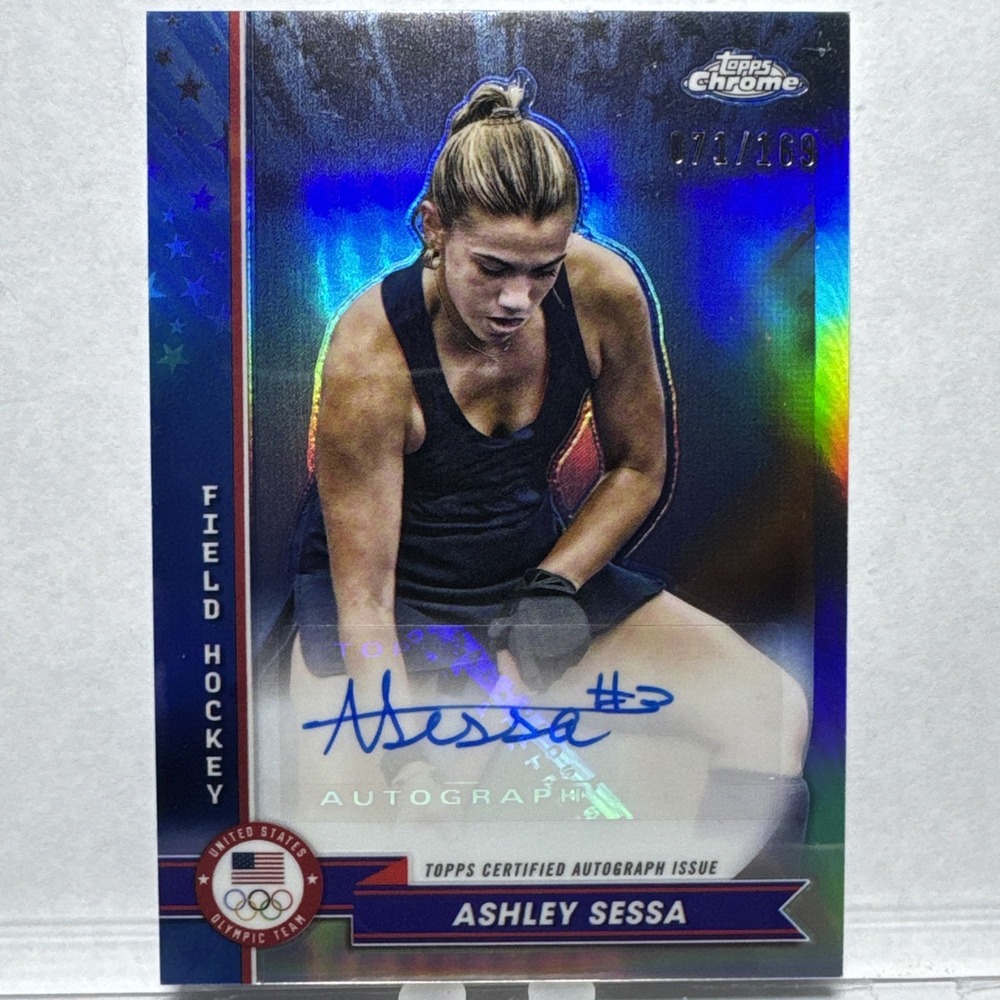 2024 Topps Chrome U.S. Olympic Ashley Sessa Autograph /169 AU-AS Field Hockey